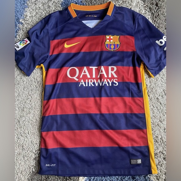 (SOLD) Fc Barcelona Nike 2015 Neymar Jr Jersey Size Small - Picture 2 of 11